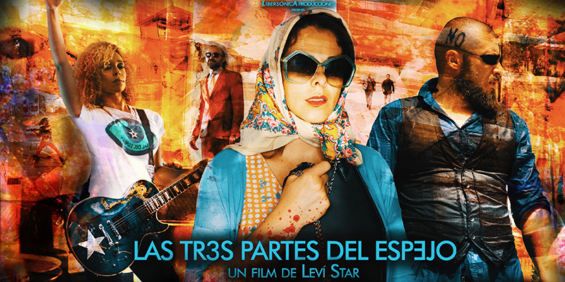 Las Tr3s Partes Del Espejo con el equipo de la película